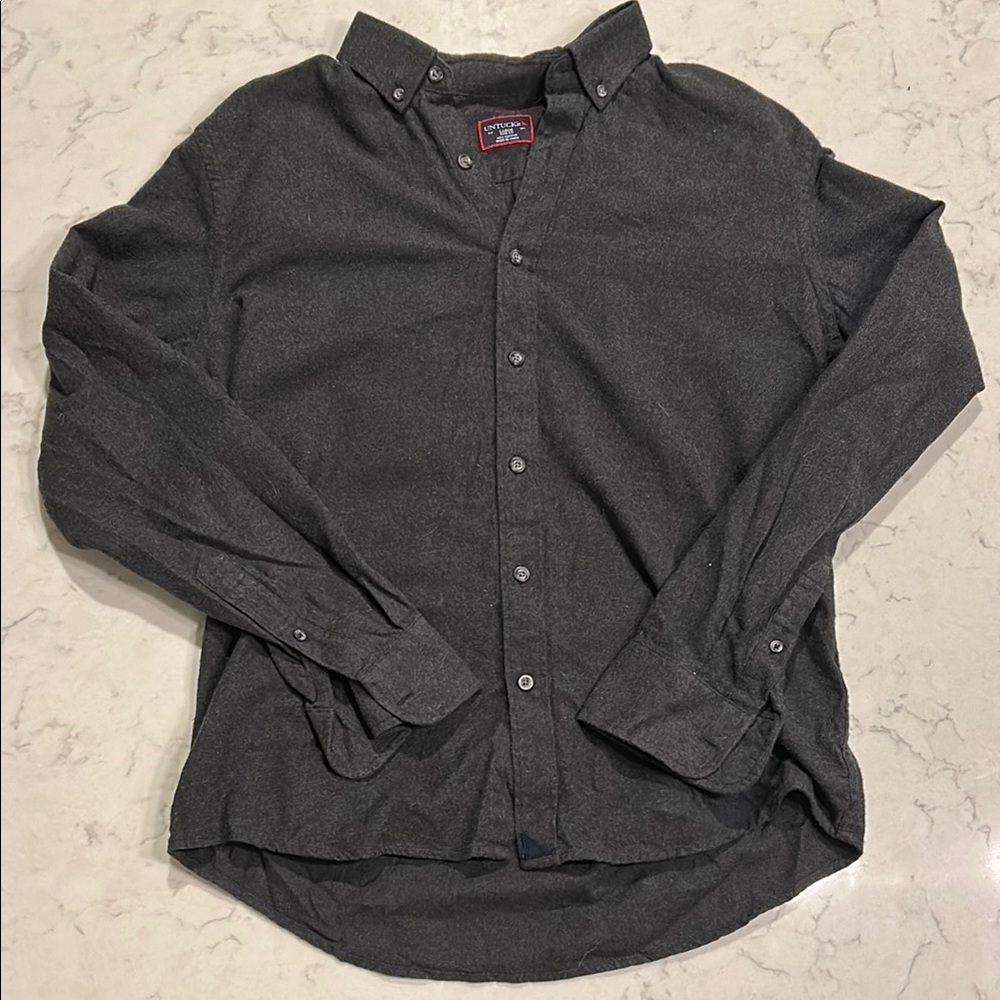 UNTUCKit Black Casual Button Down Shirt Long Sleeve